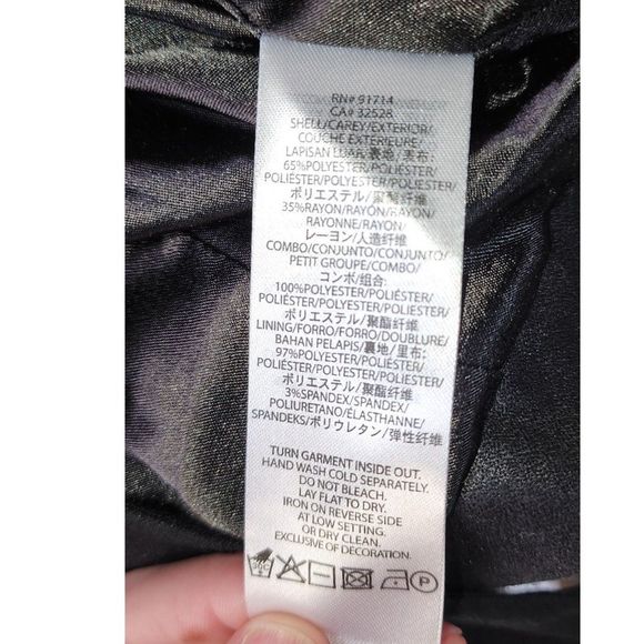 Armani Exchange Women's Black Faux Suede Jacket Size M - Picture 8 of 8